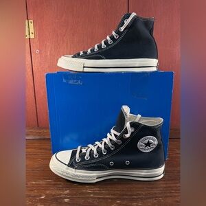 Converse Chuck 70 Black Label Shoes Mens 8 Womens 10 Black Canvas Hi Top Sneaker